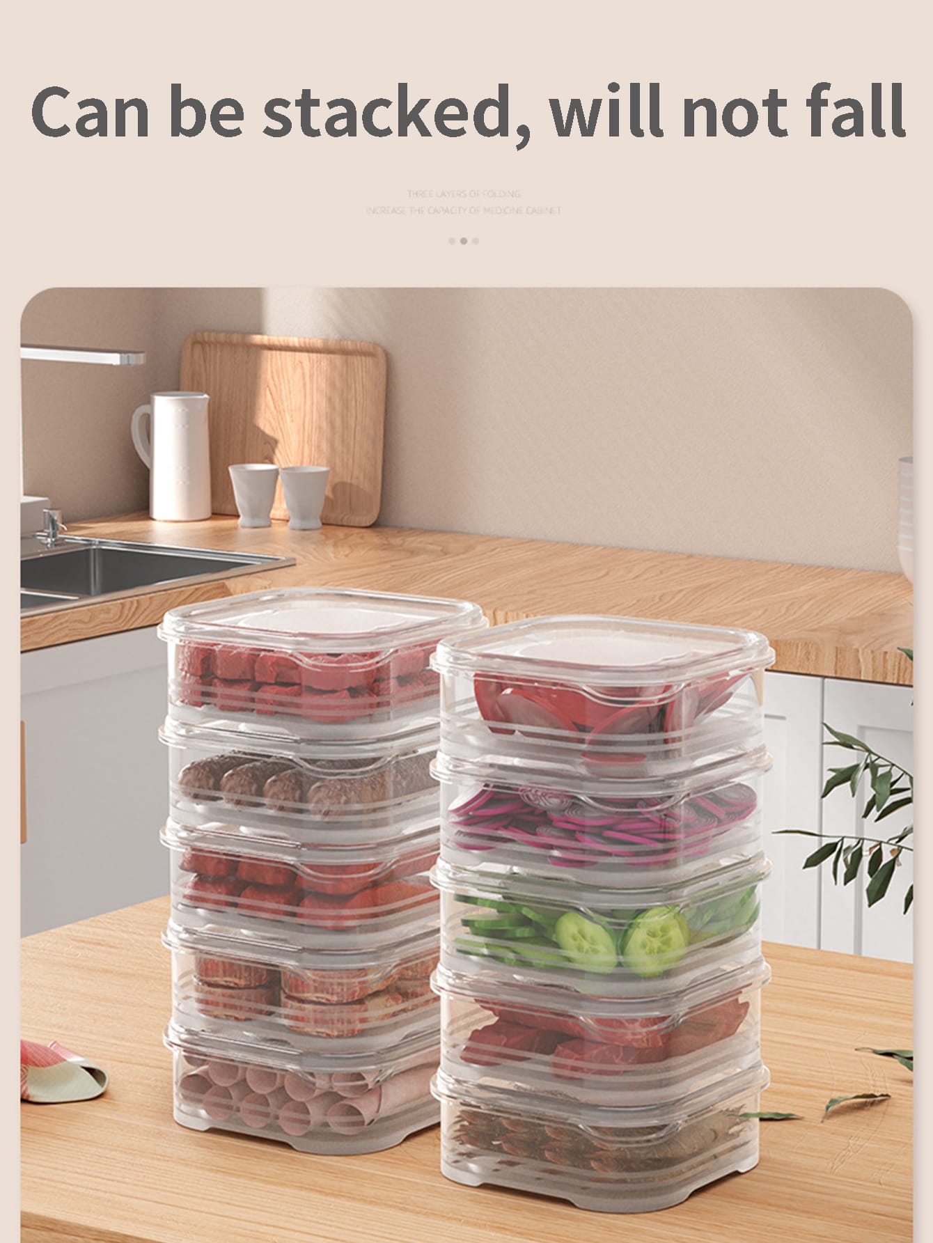 Food Storage Frozen - Caixa de armazenamento de geladeira caixa