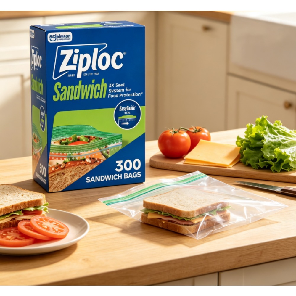 Food Storage Technology - Ziploc ® Sacos para Sanduíches da