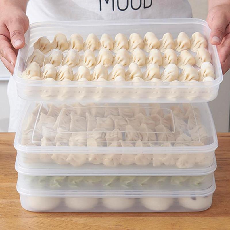 Food Storage On Table - Caixa Organizadora Transparente para Cozinha, Bandeja