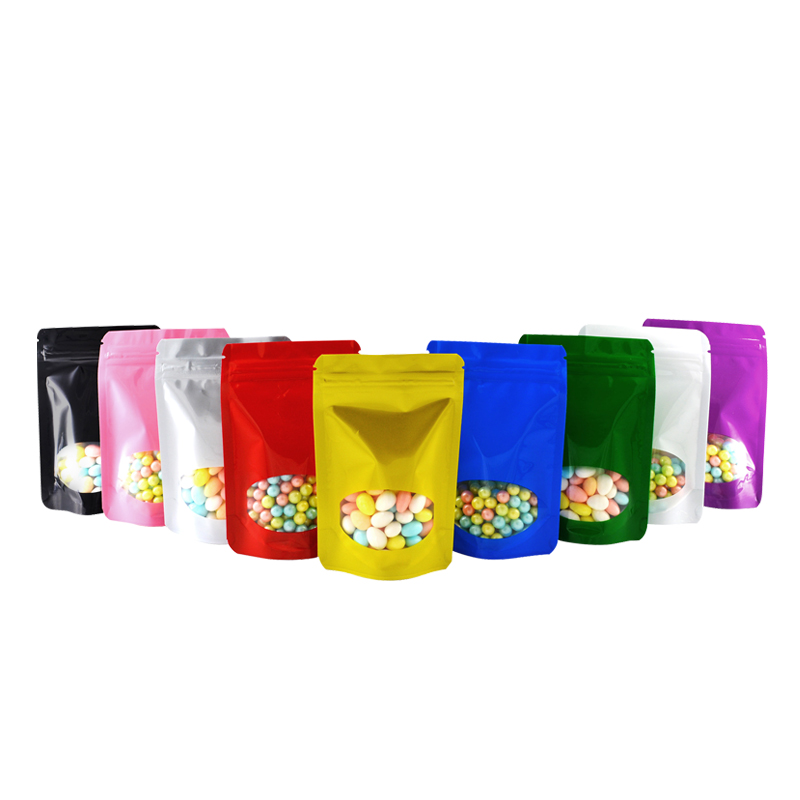 Food Storage Bags Zip Lock Pouch - 100 pçs folha de alumínio colorida