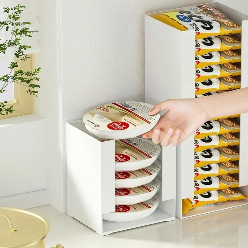 Food Storage In Cabinets - Caixa Organizadora Multifuncional para Macarrão Instantâneo,