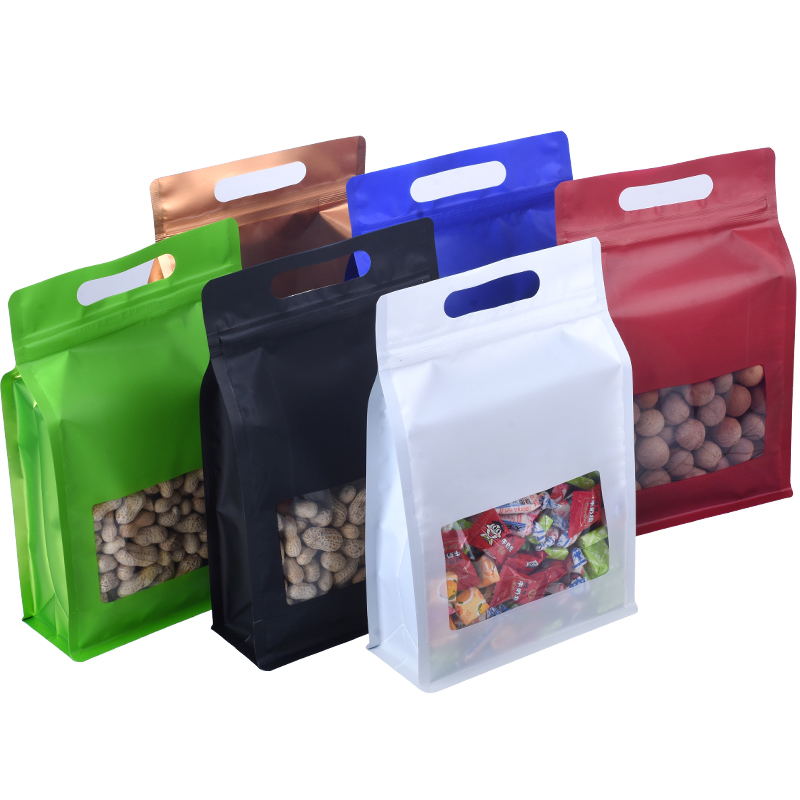 Food Storage Bags Zip Lock Pouch - Bolsa de embalagem quadrada com laser