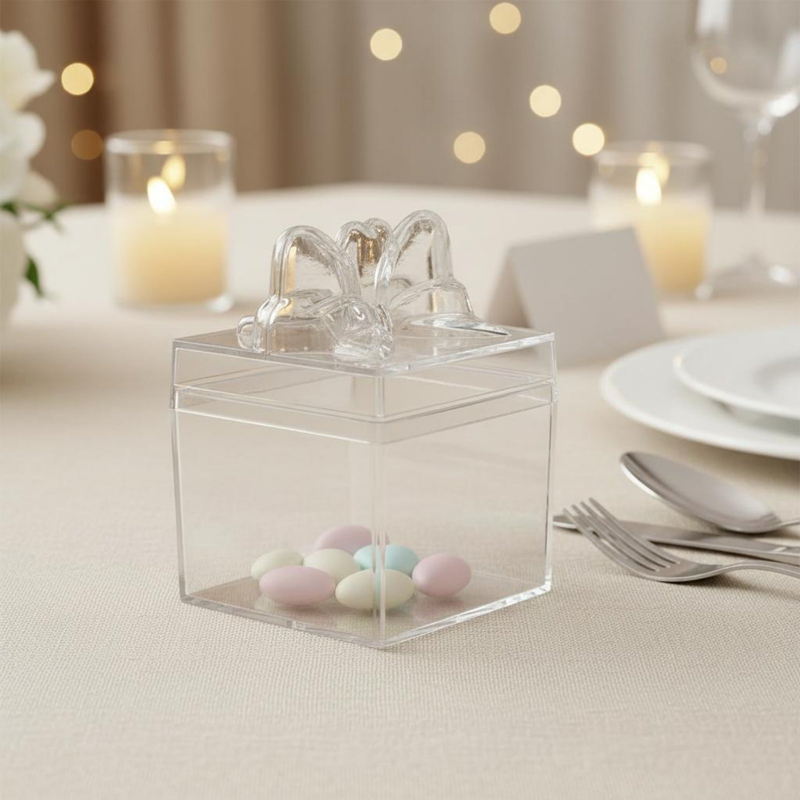 Food Storage Is - Caixa de Plástico Transparente para Doces
