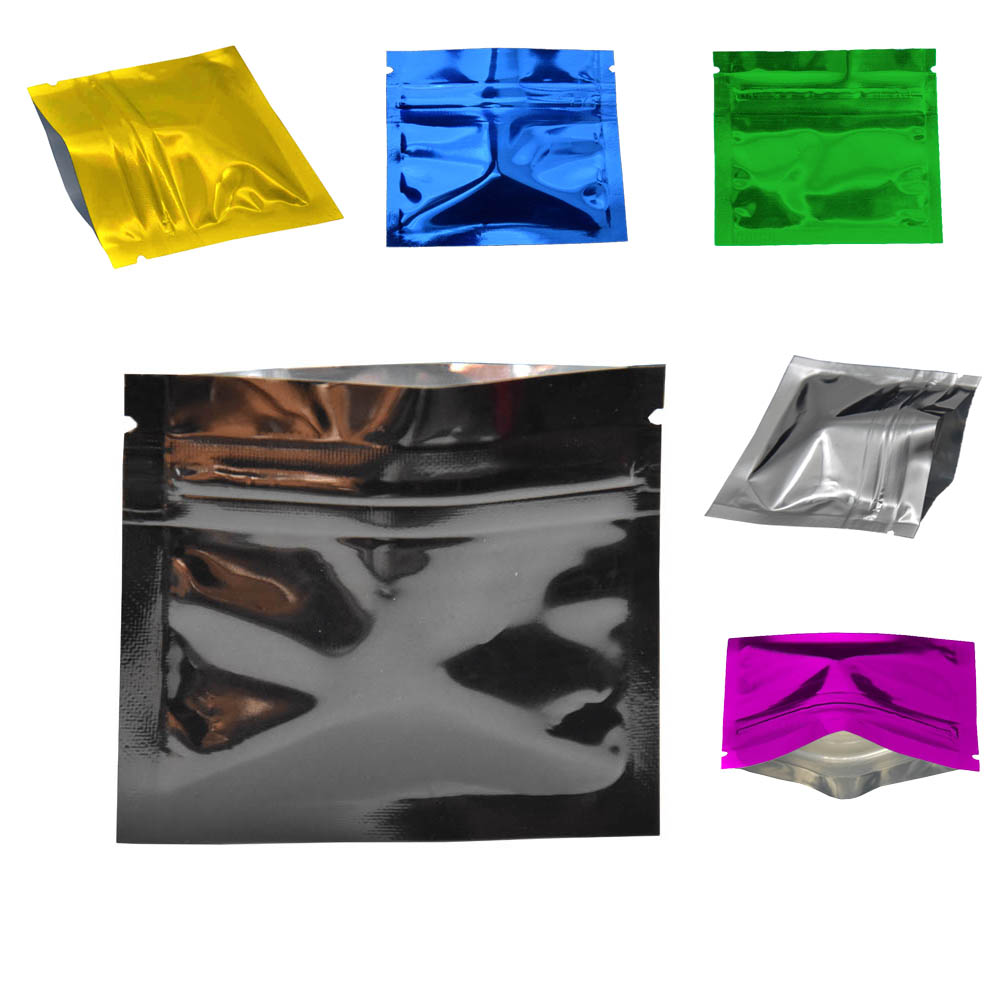 Food Storage Bags Zip Lock Pouch - Folha de alumínio brilhante colorido Zip