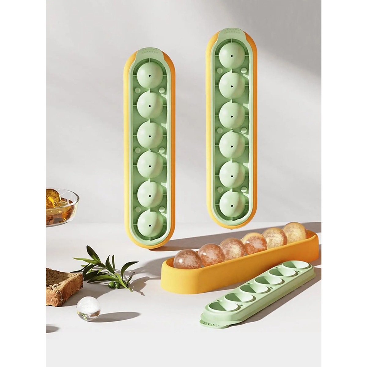Food Storage Frozen - Forma Redonda para Gelo, Molde de