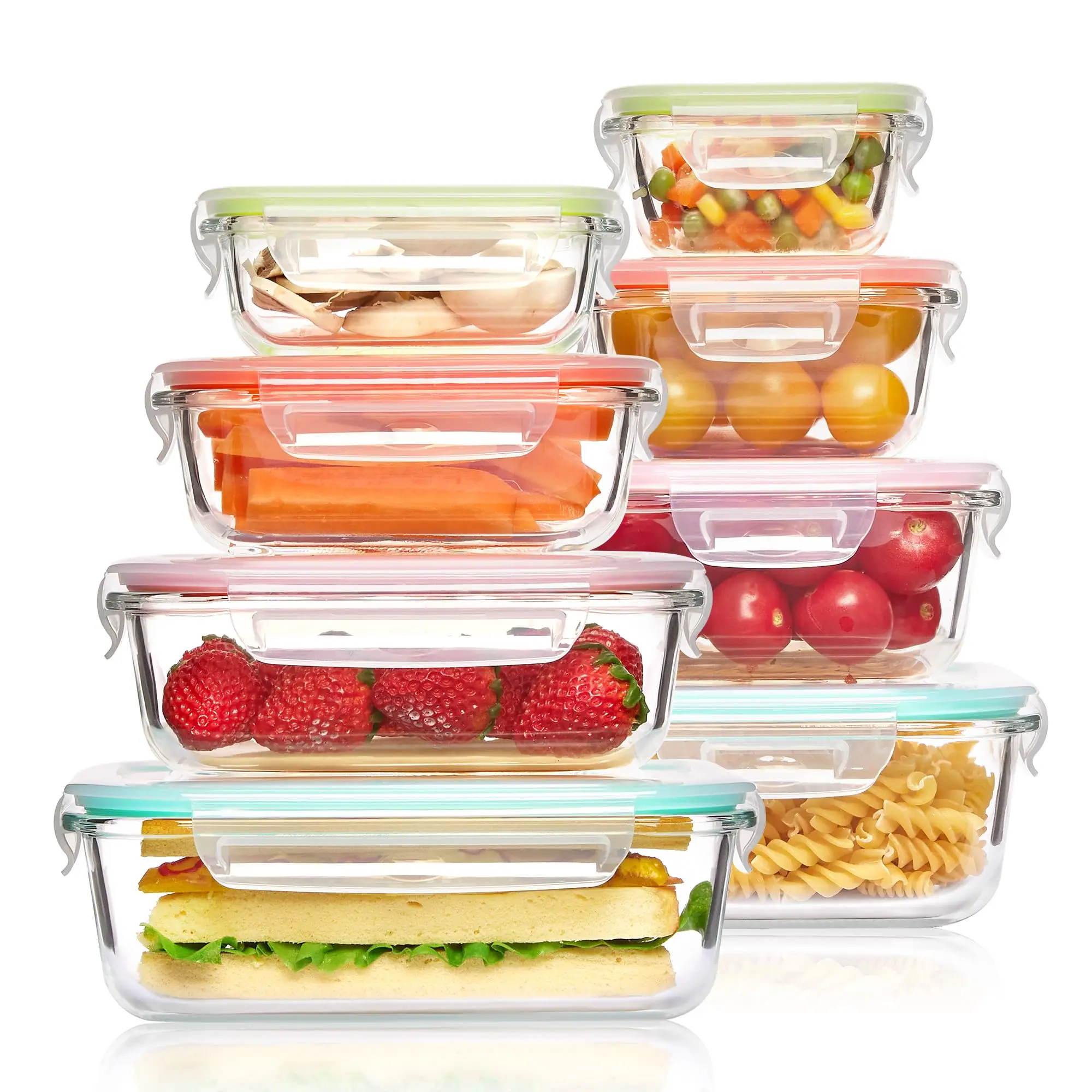 Food Storage Containers Glass - Lancheira de vidro, recipientes para armazenamento