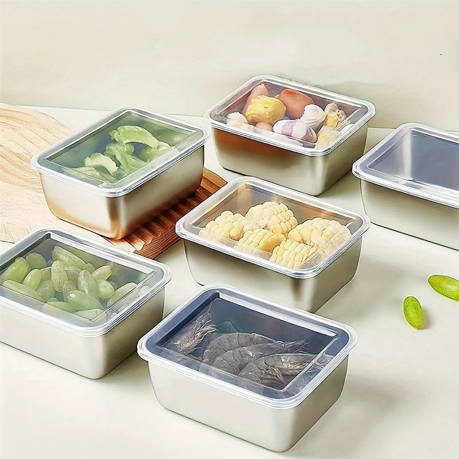 Food Storage Metal Box - 1/3/5 pces caixa de armazenamento de