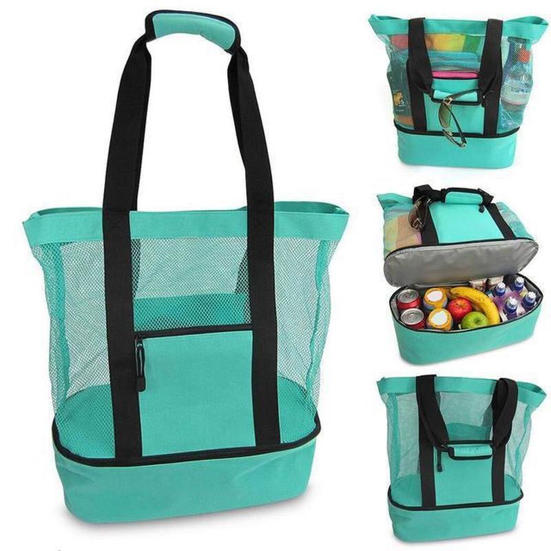 Food Storage In Cooler - Bolsa Térmica Grande Impermeável de Malha