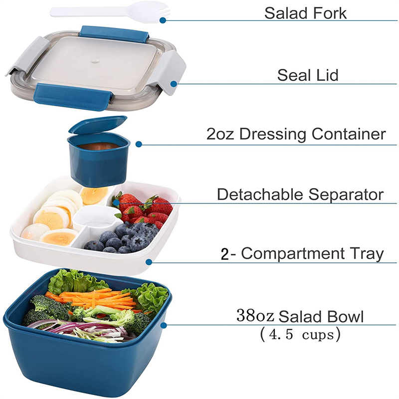 Recipiente de almoço de salada - Food Storage Vault avaliação e preço