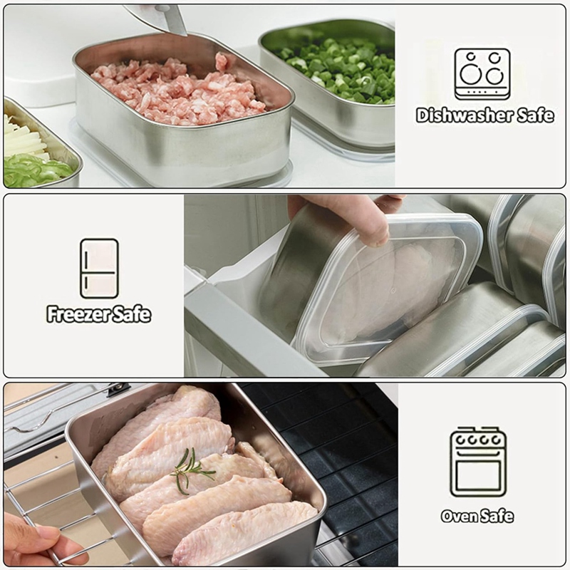 Recipientes de Aço Inoxidável  - Food Storage Is avaliação e preço