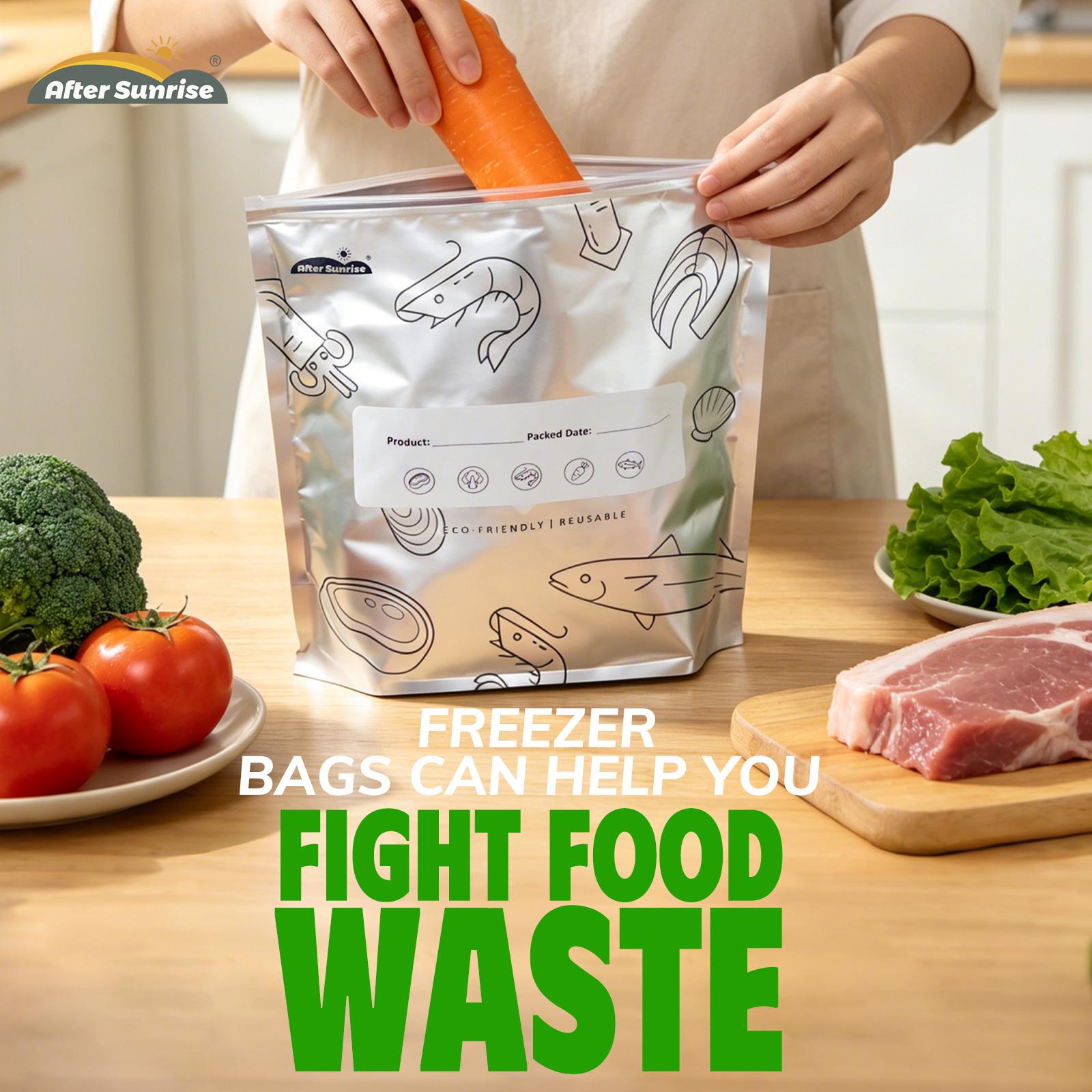 【Alimentos Refrigerados】Sacos  - Food Storage Bags Zip Lock Pouch avaliação e preço