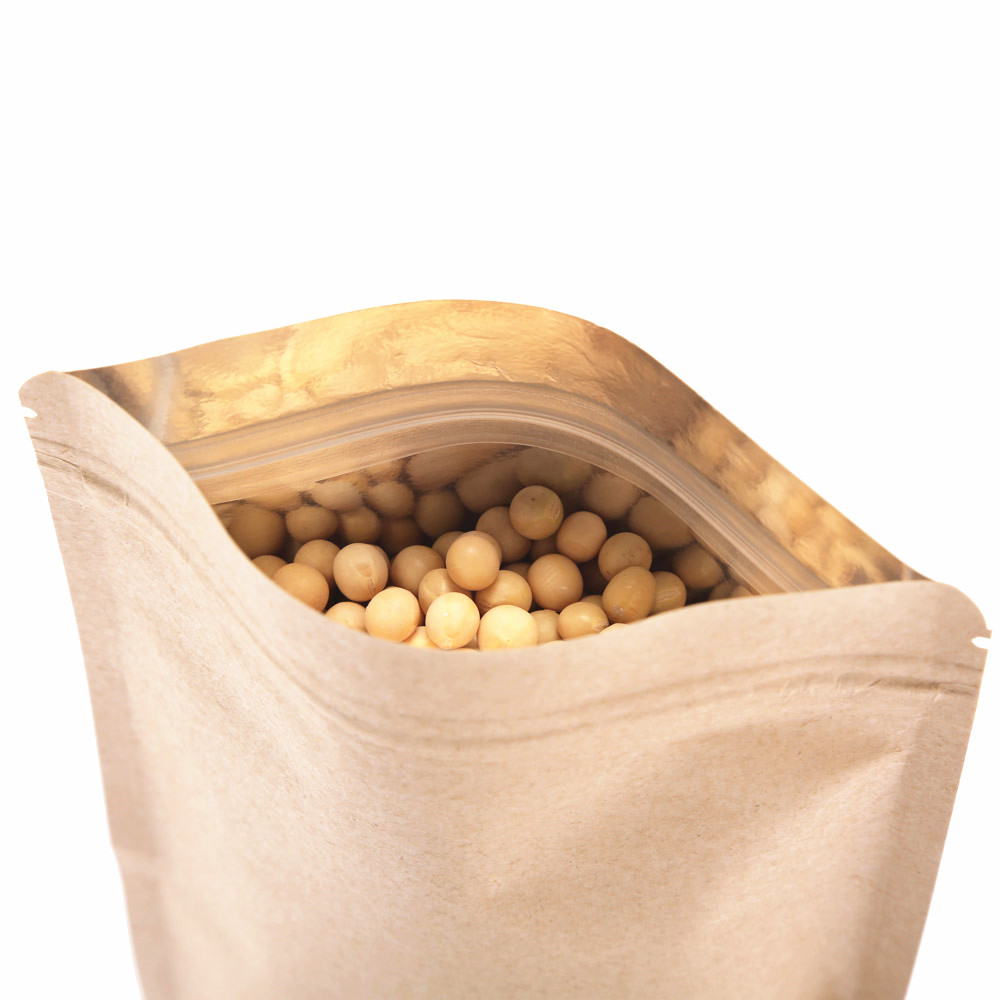 100 Sacos de Papel Kraft Marro - Food Storage Bags Zip Lock Pouch avaliação e preço