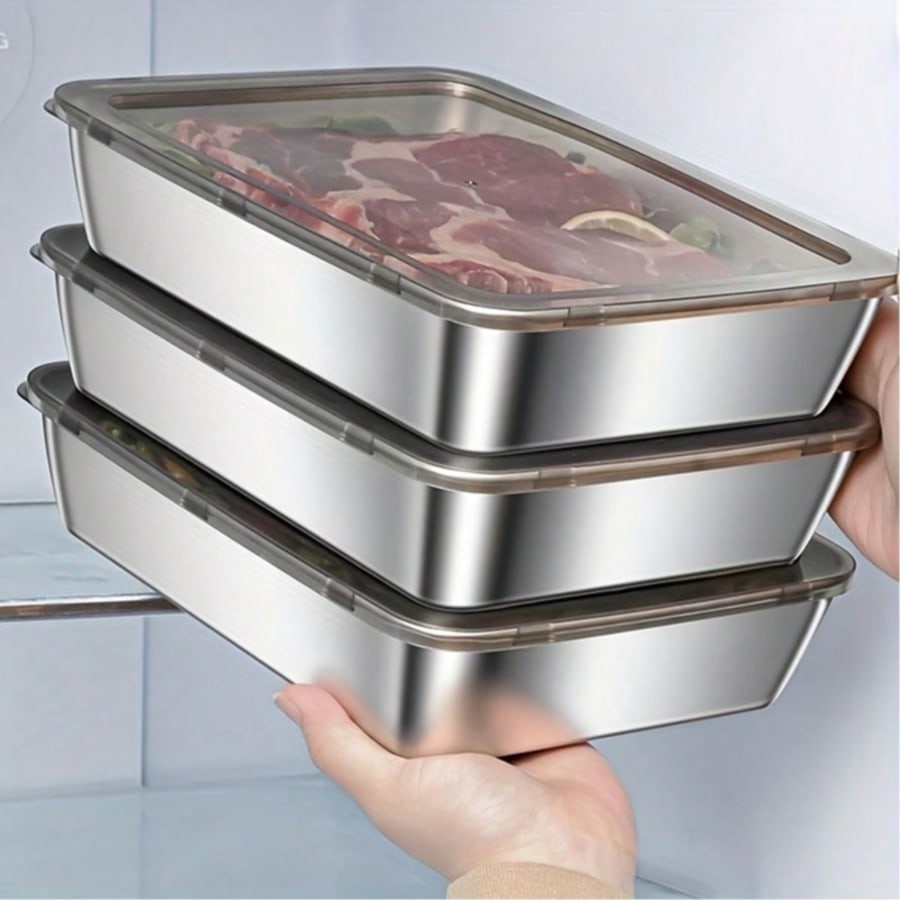 Conjunto de 6 Peças (3 Caixas  - Food Storage Essentials avaliação e preço