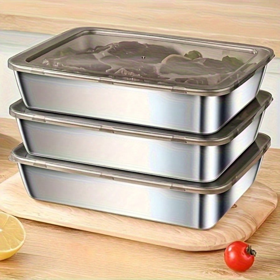 Conjunto de 6 Peças (3 Caixas  - Food Storage Essentials avaliação e preço