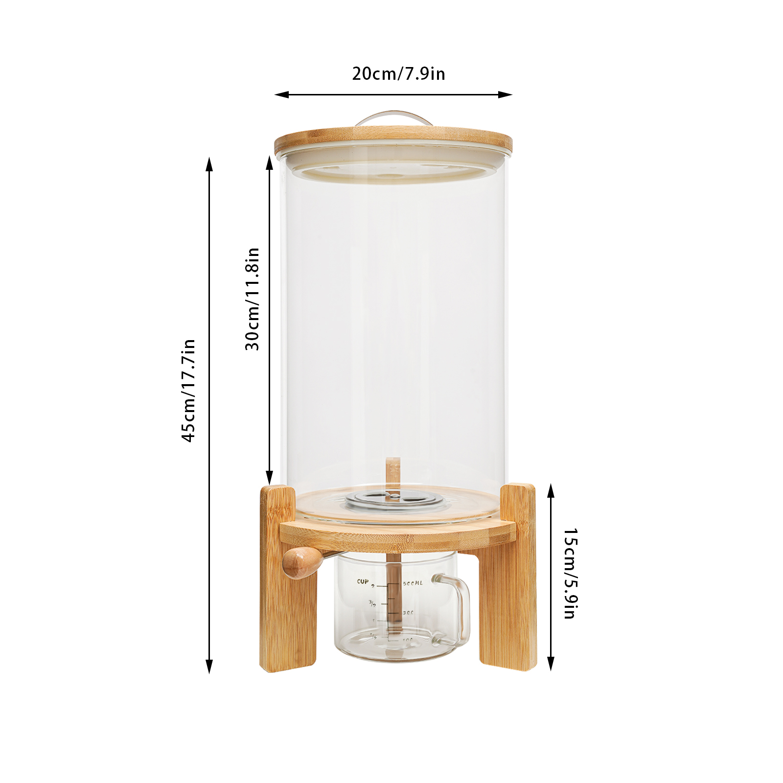 Dispensador de Alimentos de 1, - Food Storage Containers Glass avaliação e preço