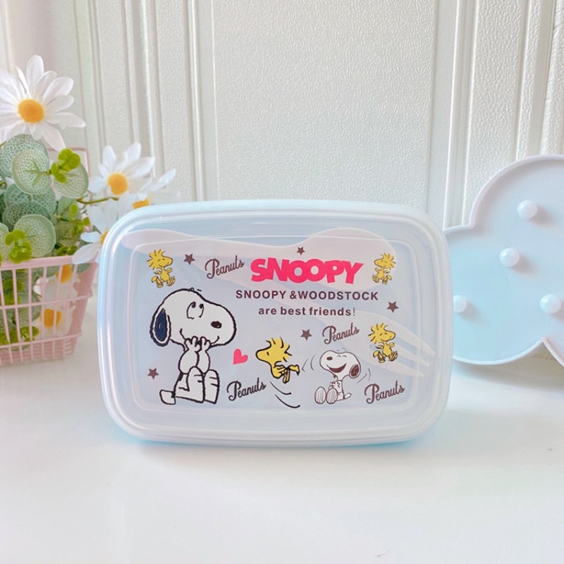 Lancheira Kawaii Snoopy com Co - Food Storage On Table avaliação e preço