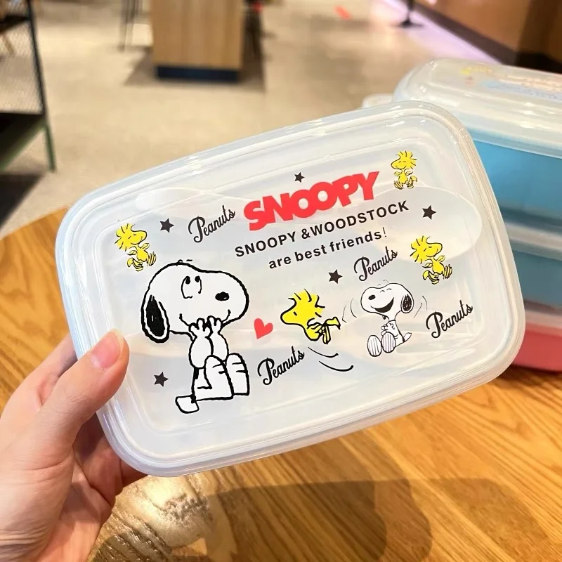 Lancheira Kawaii Snoopy com Co - Food Storage On Table avaliação e preço