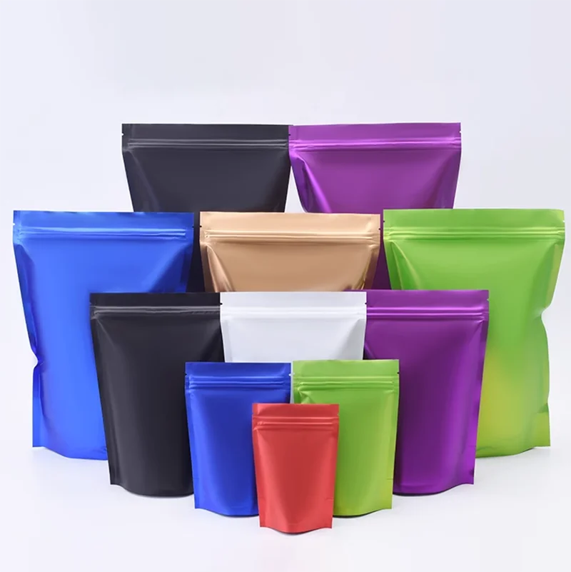 100 pçs personalizado fosco ac - Food Storage Bags Zip Lock Pouch avaliação e preço