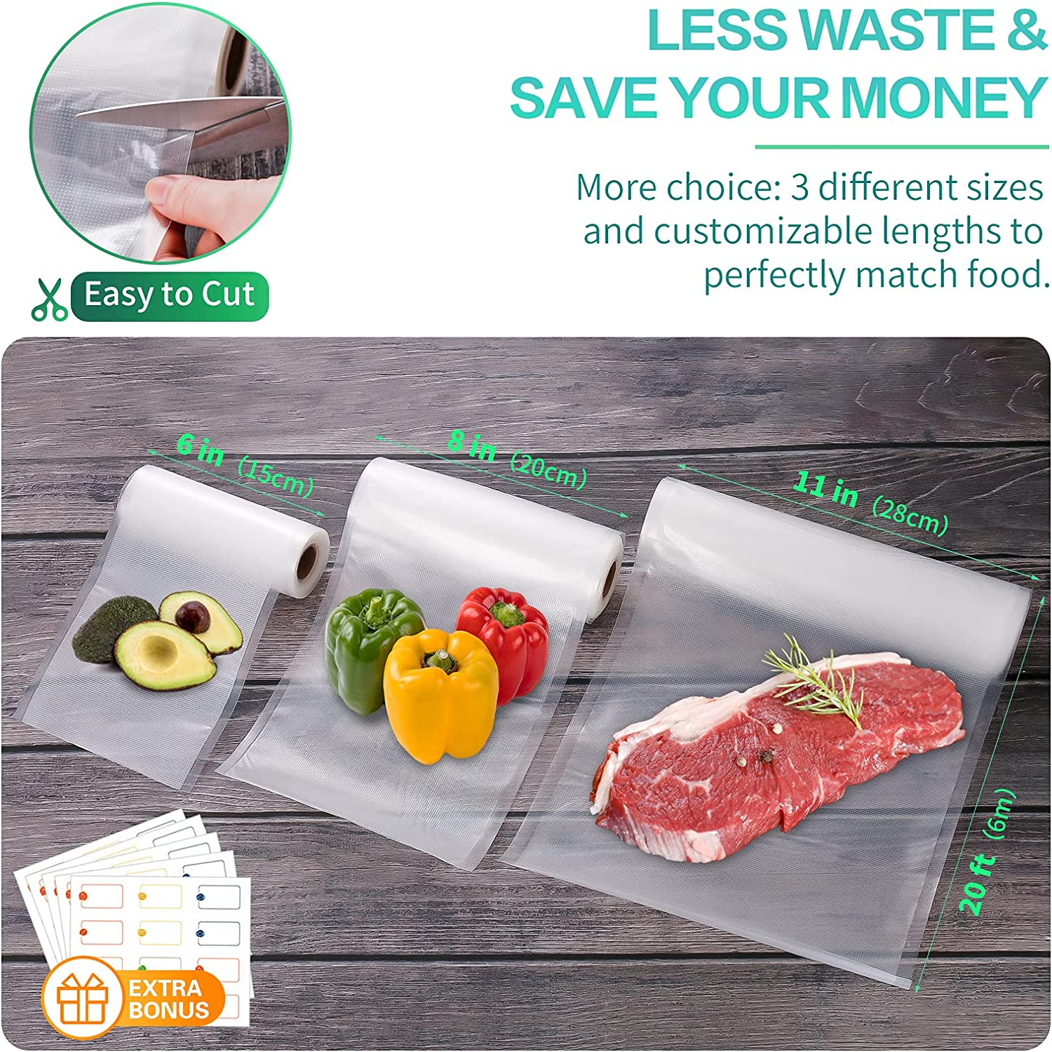 Sacos de Cozinha para Seladora - Food Storage Method avaliação e preço