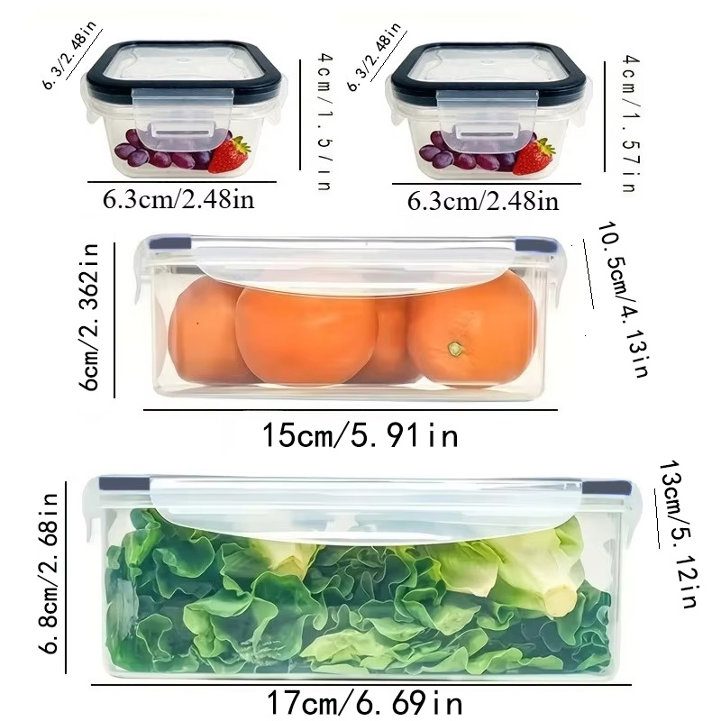 Conjunto de 8 Peças Inclui 4 R - Food Storage On Table avaliação e preço