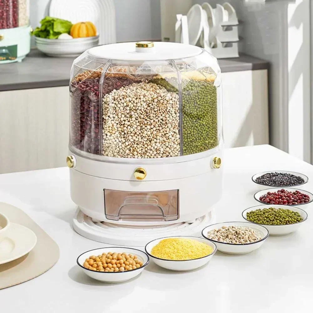 Dispensador de Grãos Rotativo  - Food Storage Drawer Organizer avaliação e preço