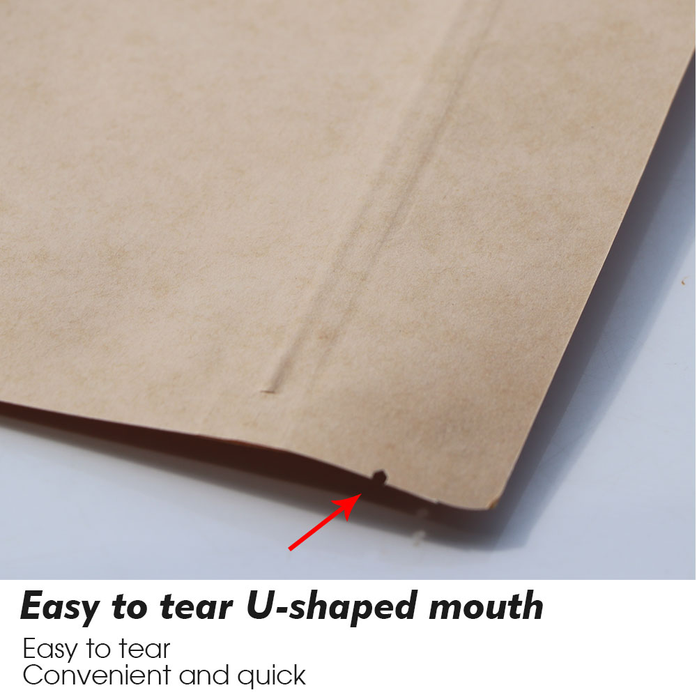 Kraft Paper Zip Lock Sacos, Ja - Food Storage Bags Zip Lock Pouch avaliação e preço