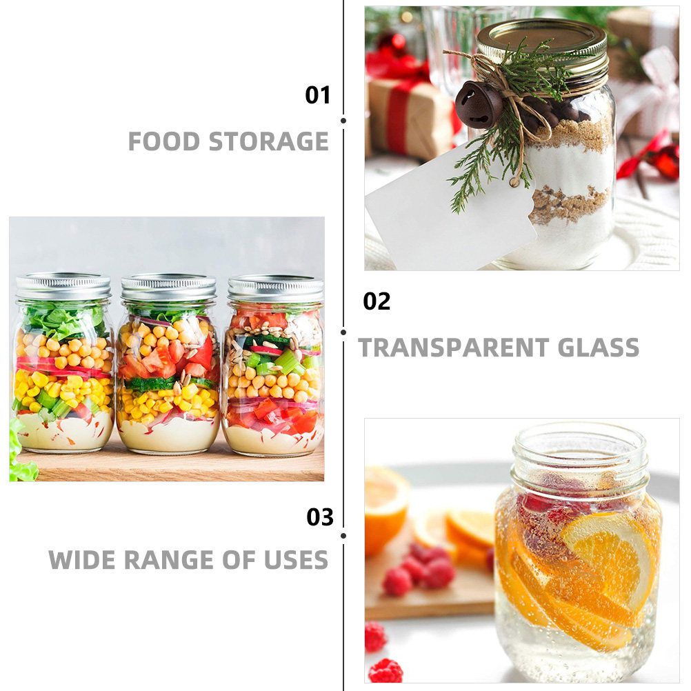 Conjunto de 6 Frascos de Vidro - Food Storage Jars Plastic avaliação e preço