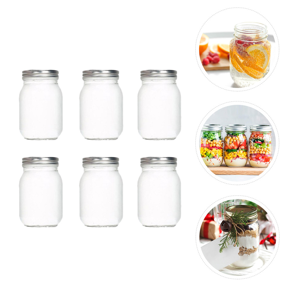 Conjunto de 6 Frascos de Vidro - Food Storage Jars Plastic avaliação e preço