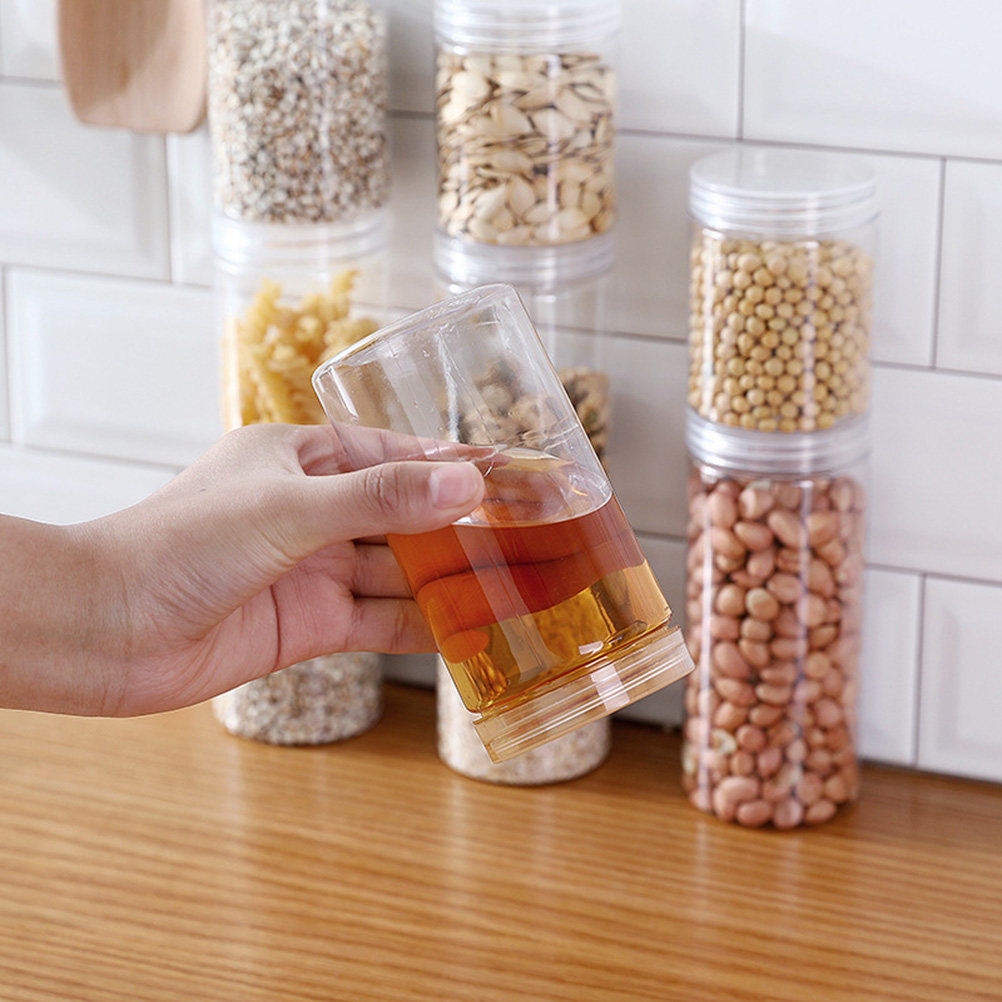 10 Potes de Plástico Transpare - Food Storage Jars Plastic avaliação e preço