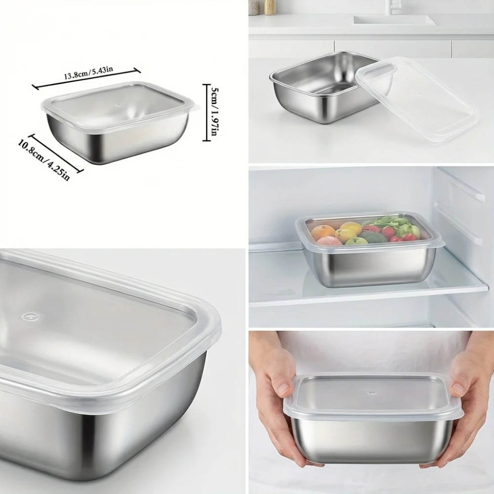 Conjunto de 6 Recipientes de A - Food Storage Metal Box avaliação e preço