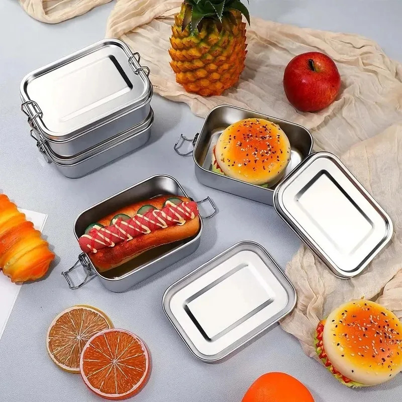 Caixa de Almoço em Aço Inoxidá - Food Storage Metal Box avaliação e preço