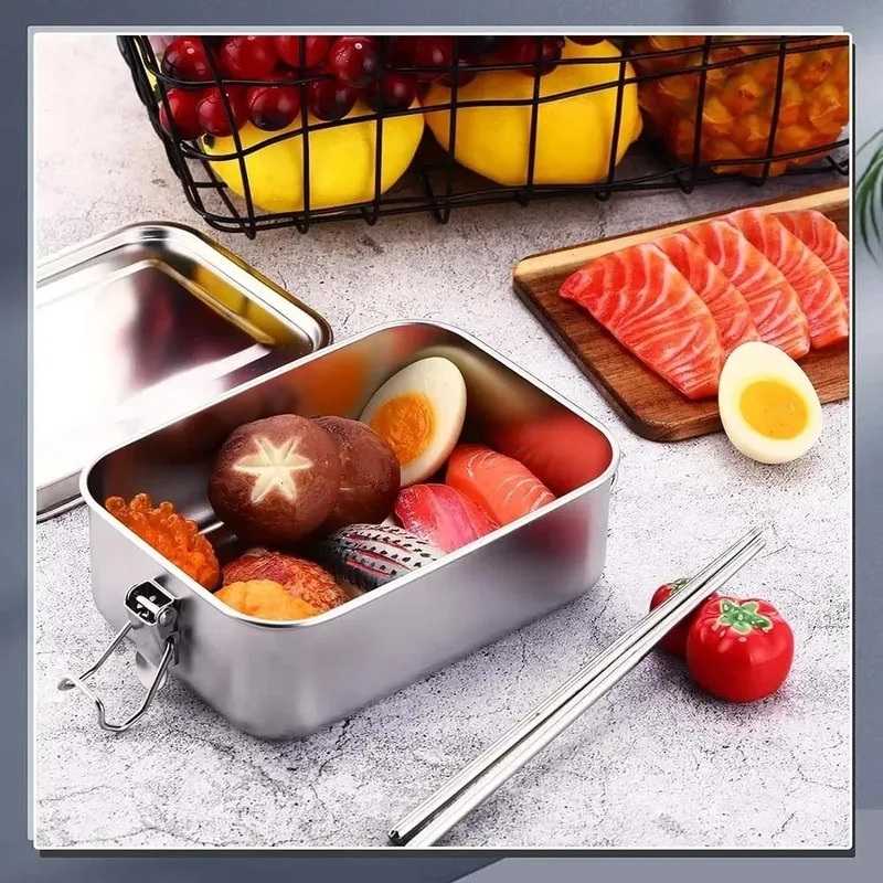 Caixa de Almoço em Aço Inoxidá - Food Storage Metal Box avaliação e preço