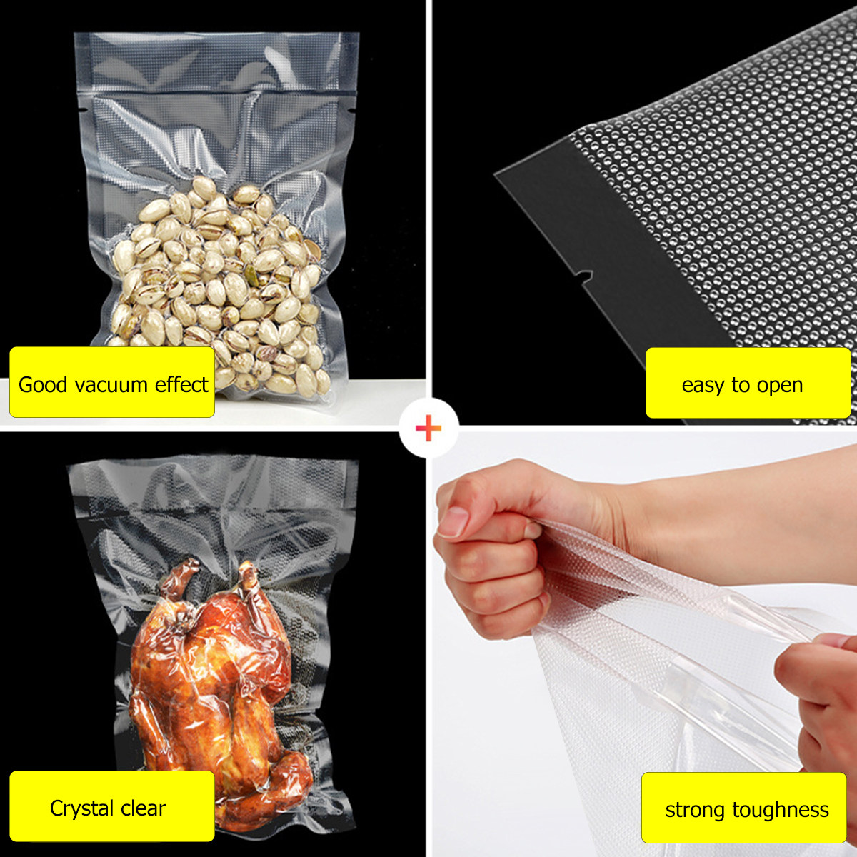 100 Sacos Transparentes para S - Food Storage Is avaliação e preço