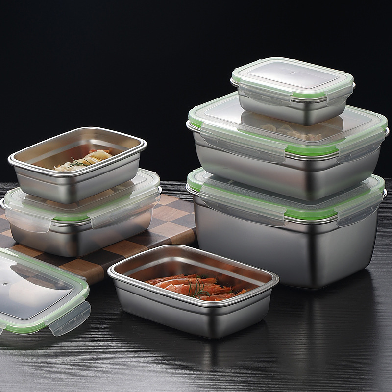 Conjunto de lancheira de aço i - Food Storage Metal Box avaliação e preço