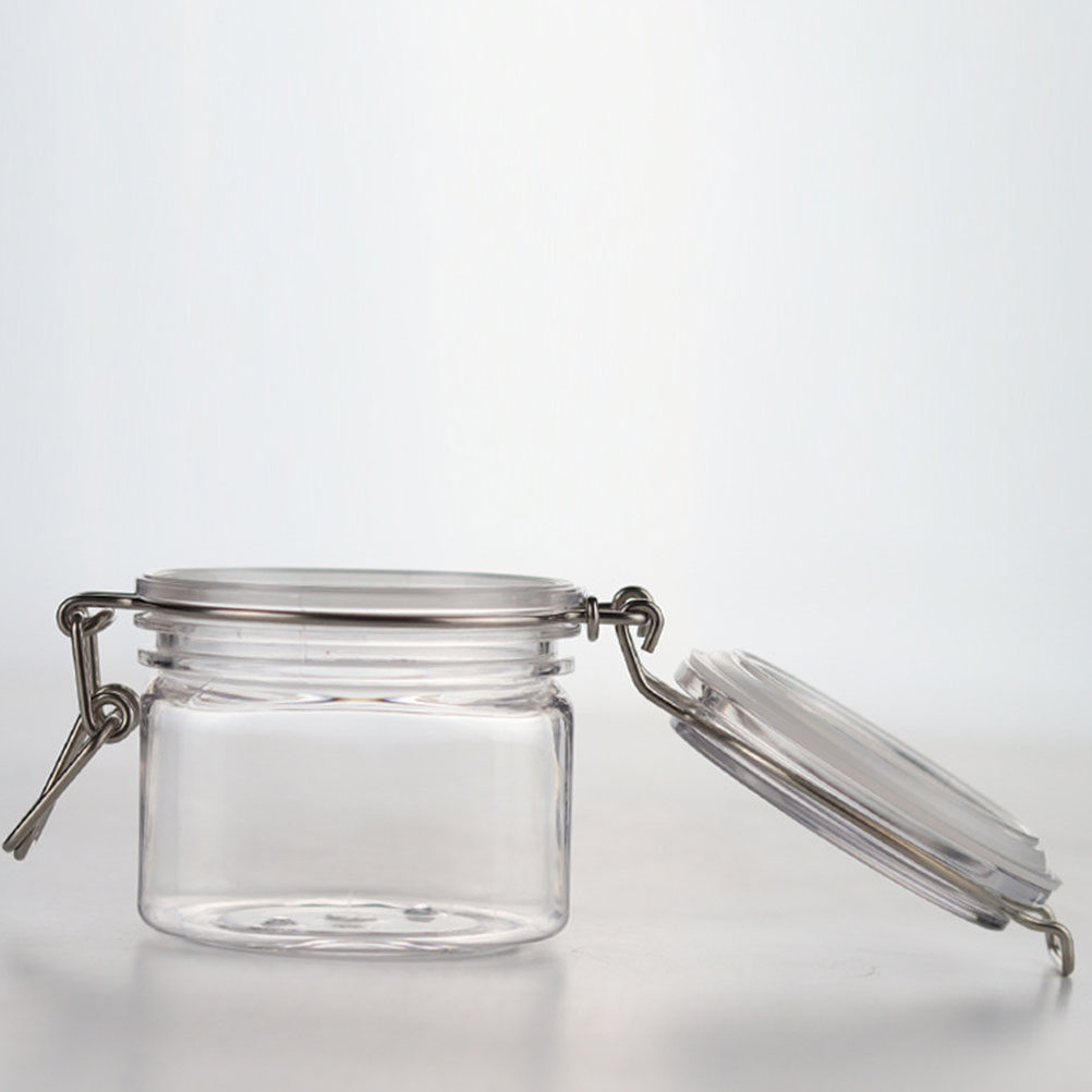 2 Potes Herméticos Transparent - Food Storage Jars Plastic avaliação e preço