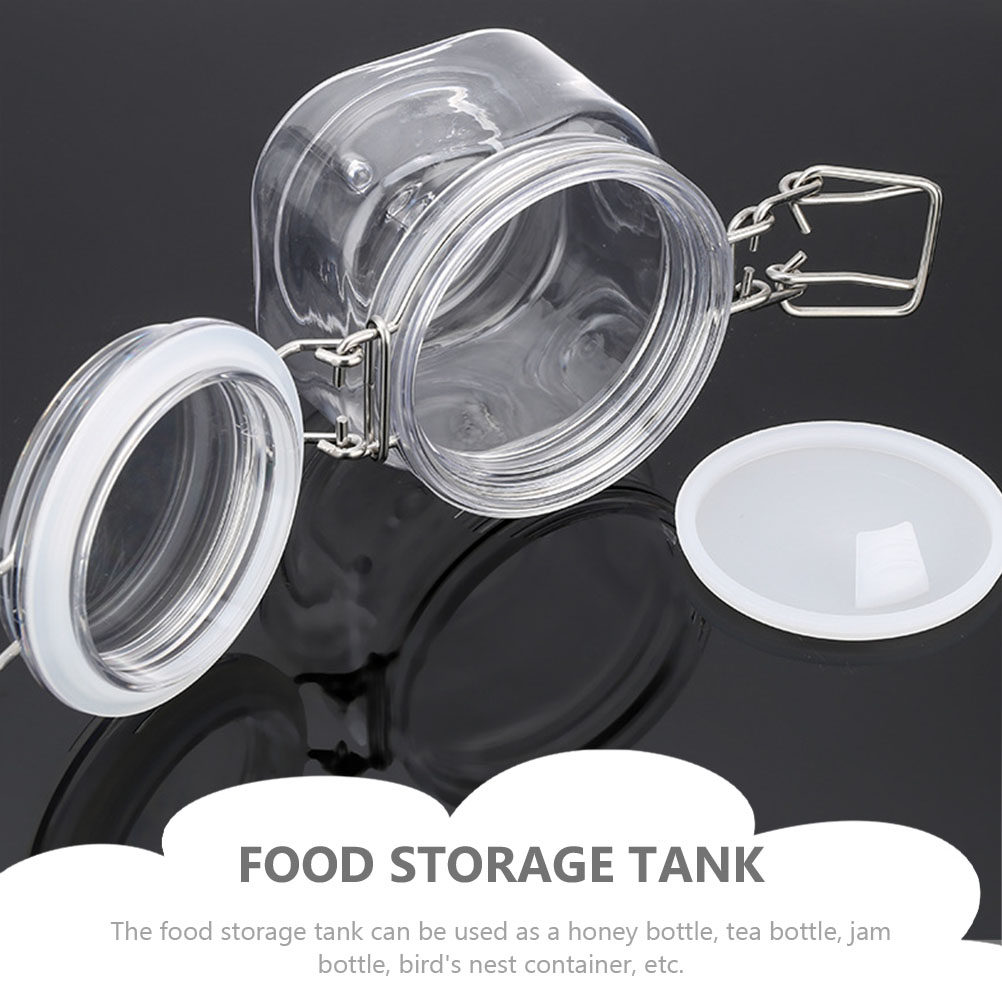 2 Potes Herméticos Transparent - Food Storage Jars Plastic avaliação e preço