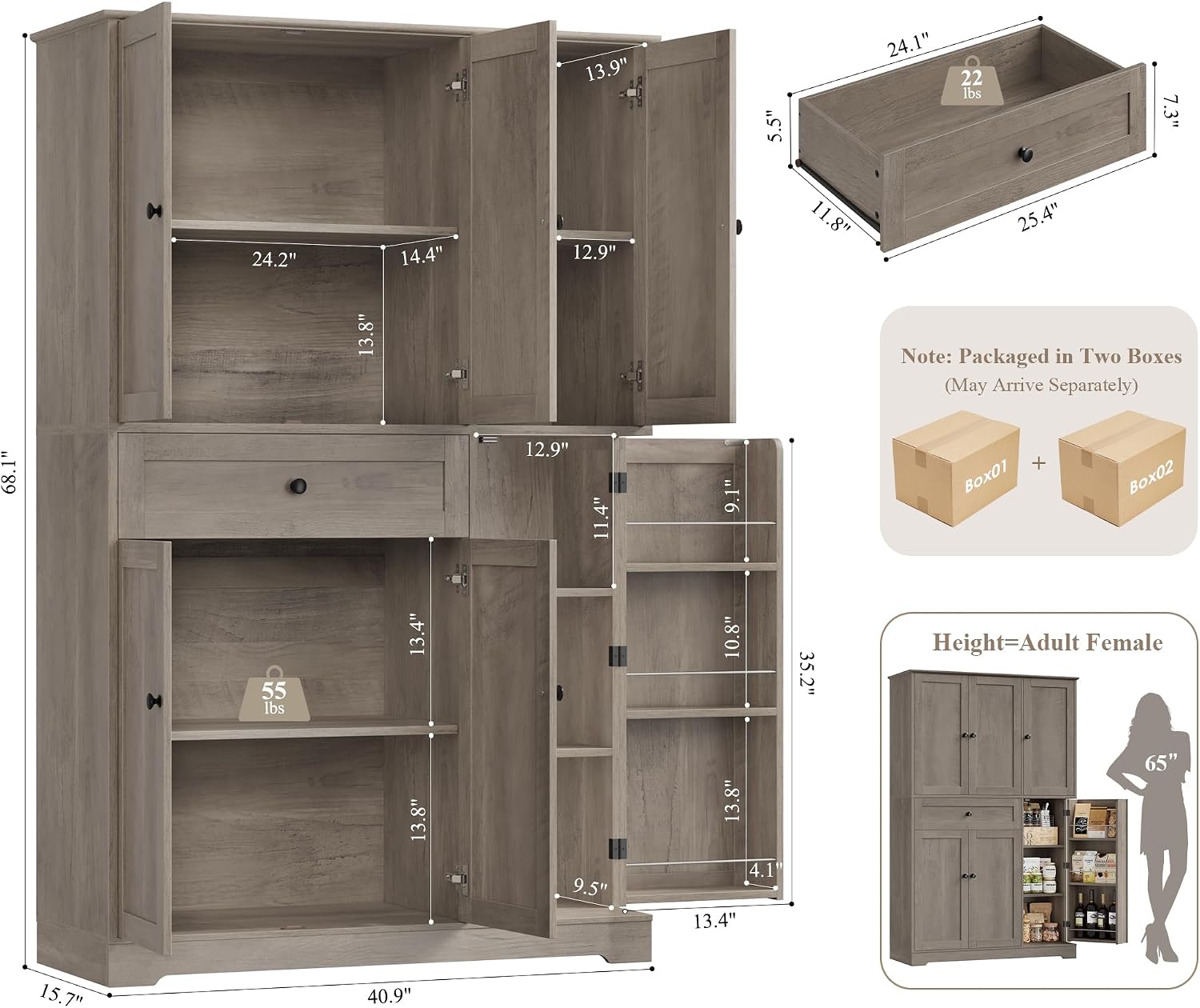 Armário de Despensa para Cozin - Food Storage In Cabinets avaliação e preço