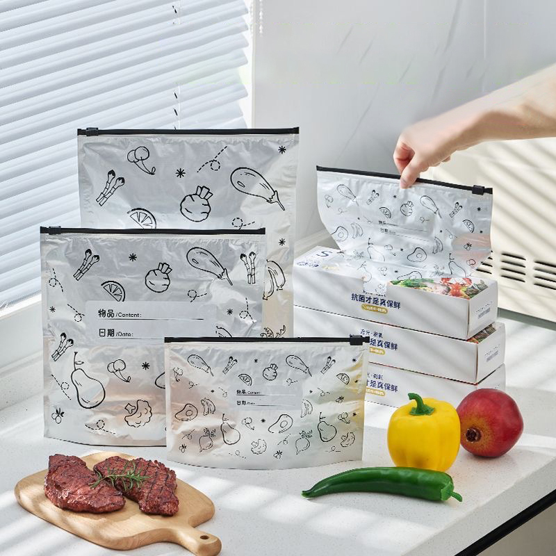 Saco de 10 grandes sacos de ar - Food Storage Bags Zip Lock Pouch avaliação e preço