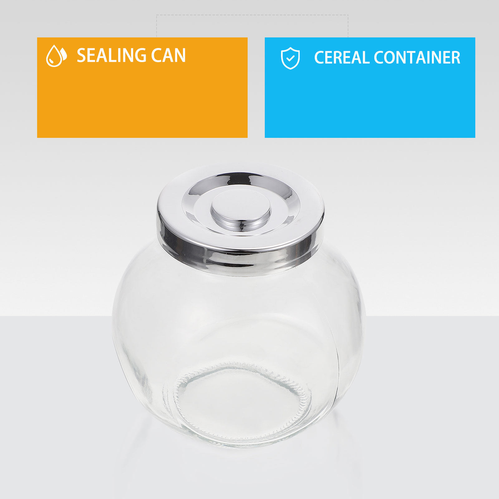 2 Frascos de Armazenamento de  - Food Storage Jars Plastic avaliação e preço
