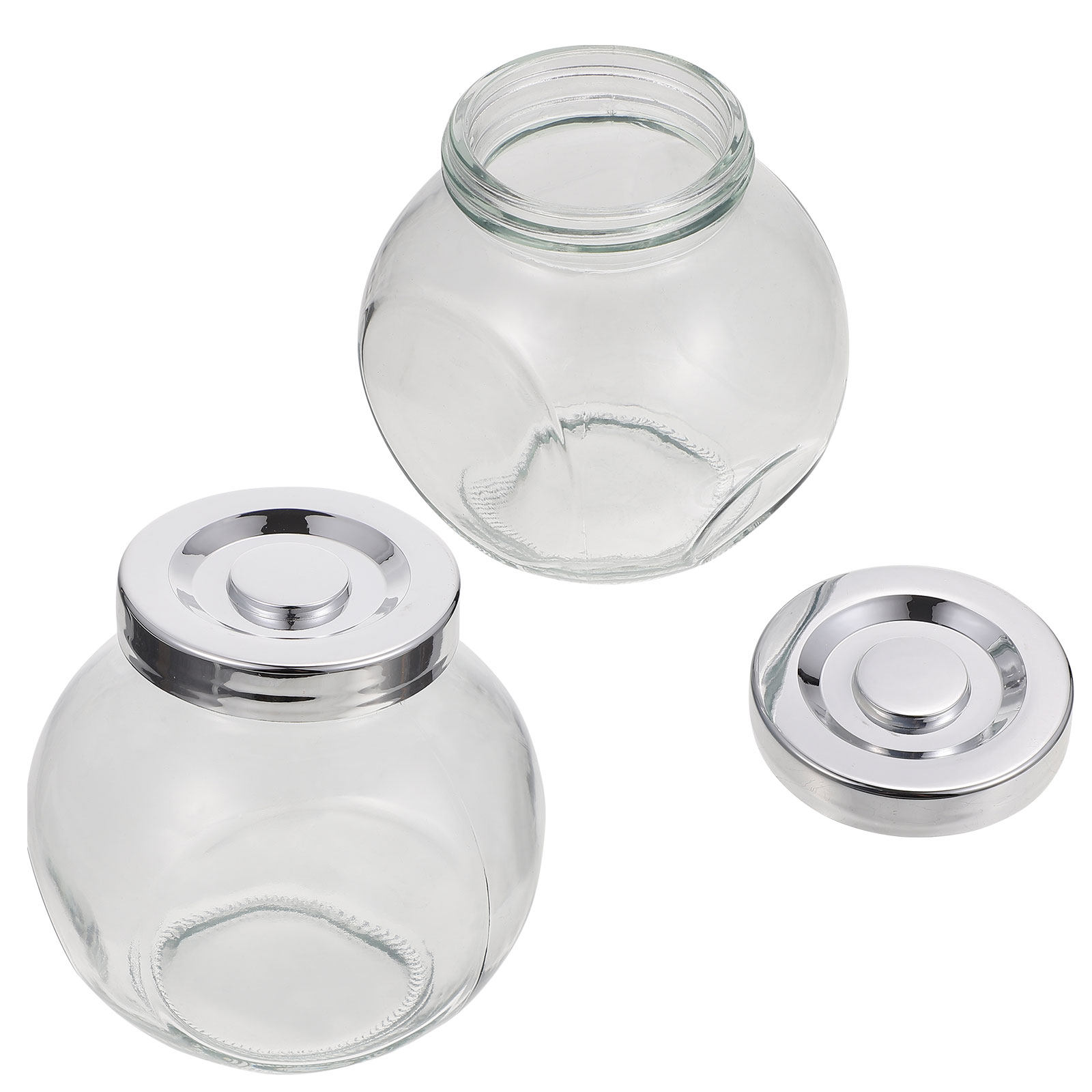 2 Frascos de Armazenamento de  - Food Storage Jars Plastic avaliação e preço