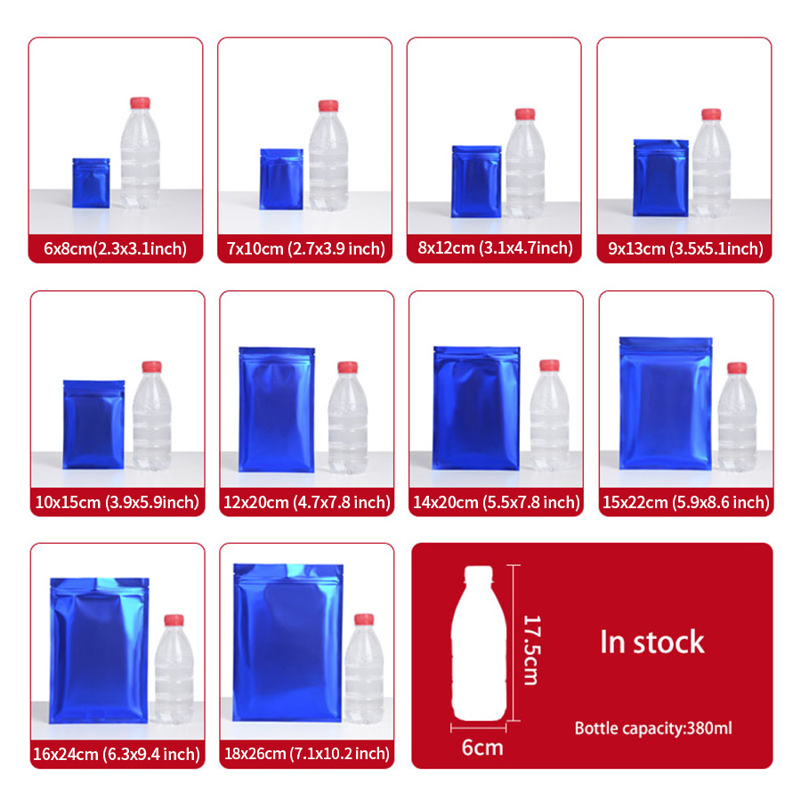 100 unidades de bolsas com zíp - Food Storage Is avaliação e preço