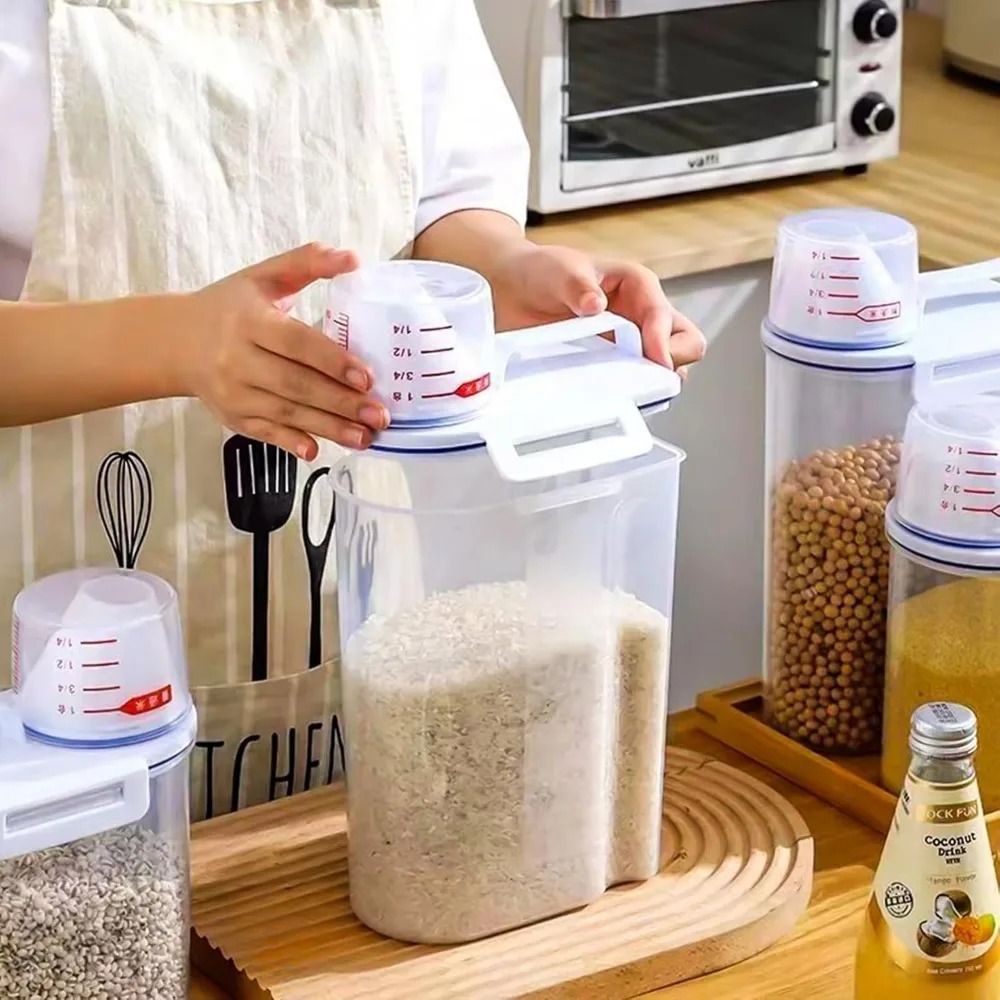 Recipiente de armazenamento de - Food Storage Jars Plastic avaliação e preço