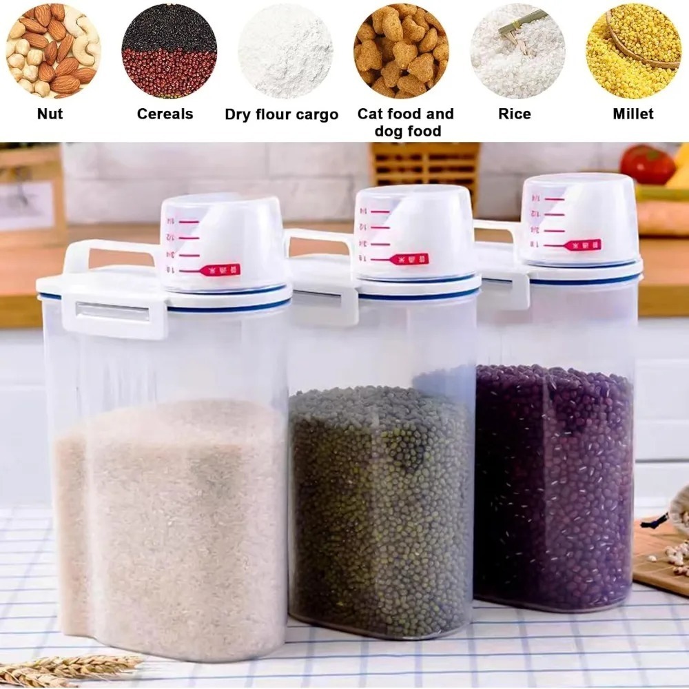 Recipiente de armazenamento de - Food Storage Jars Plastic avaliação e preço