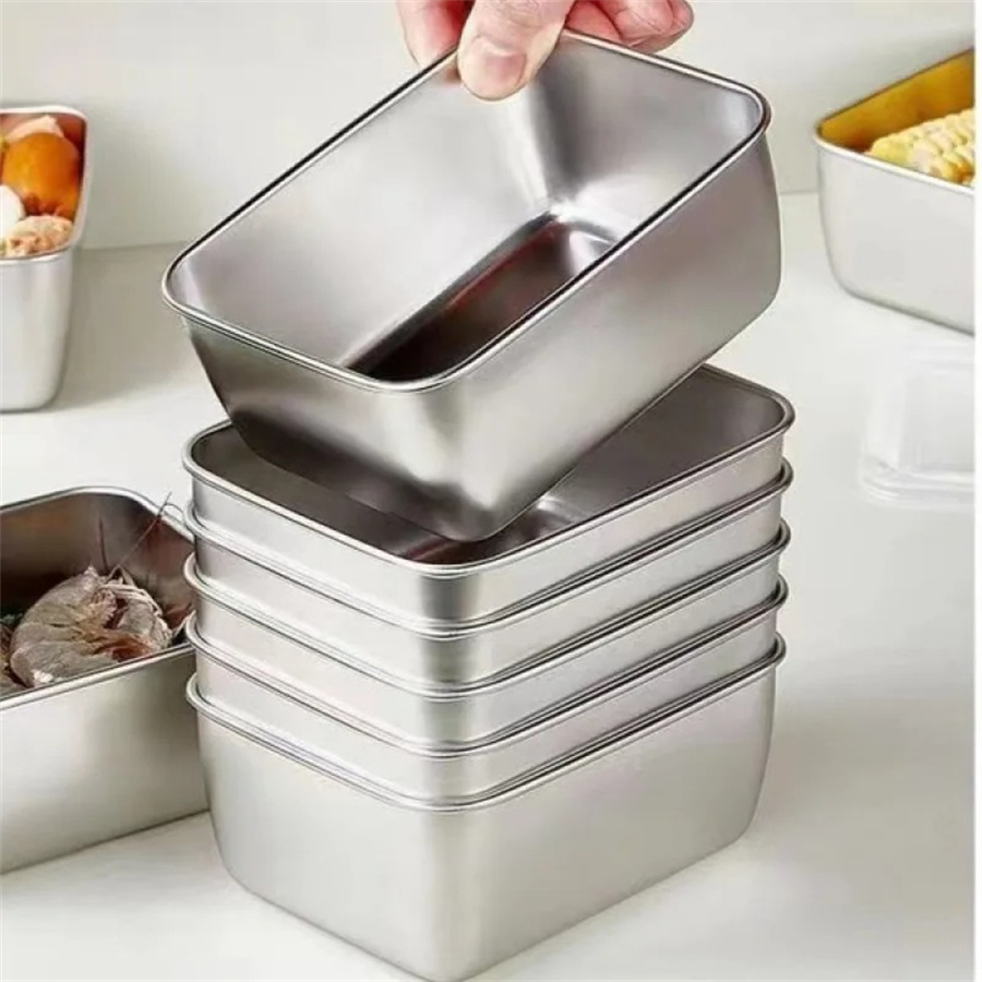 1/3/5 pces caixa de armazename - Food Storage Metal Box avaliação e preço