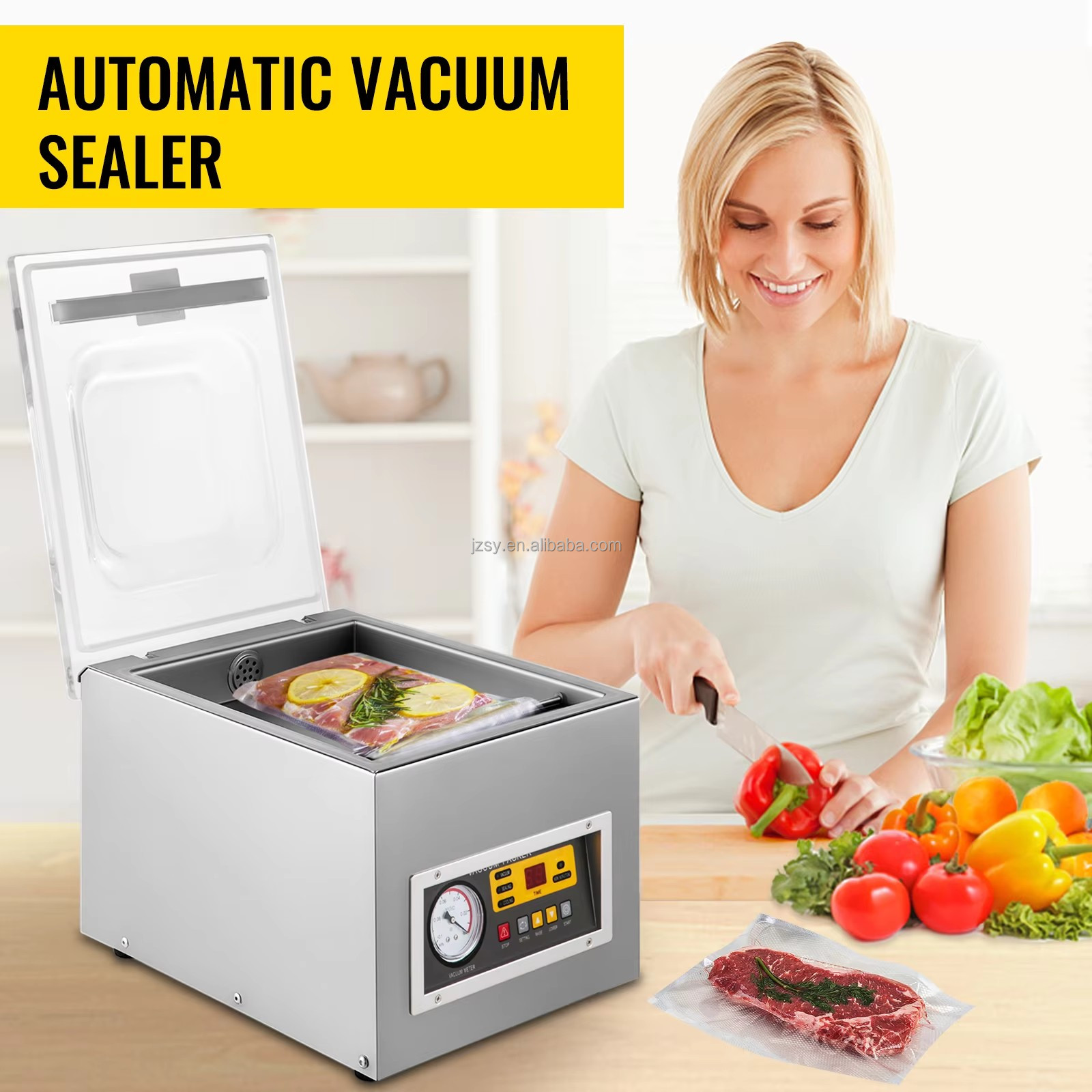 Máquina de embalagem a vácuo c - Food Storage Machine avaliação e preço