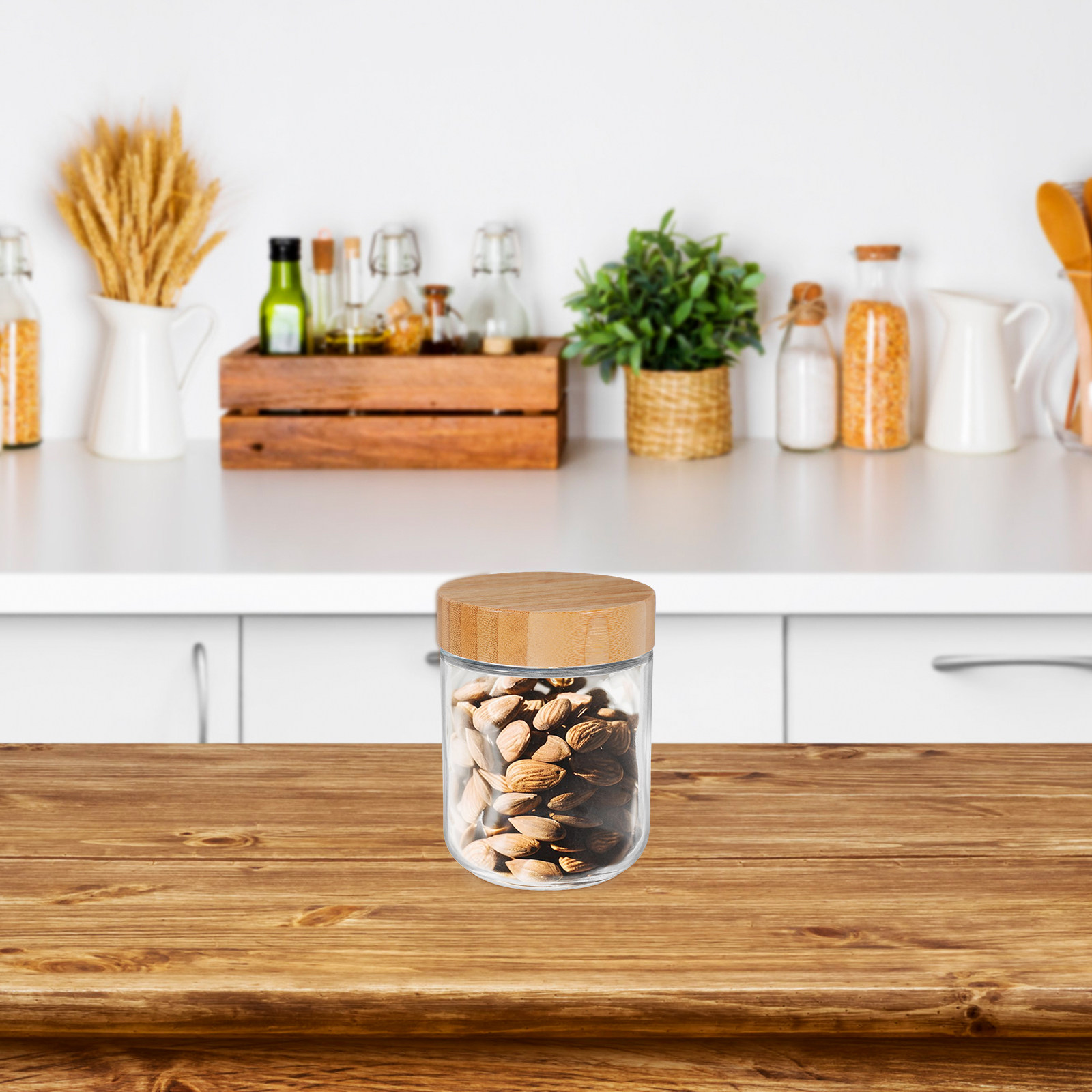 4 Potes de Vidro para Armazena - Food Storage Jars Plastic avaliação e preço