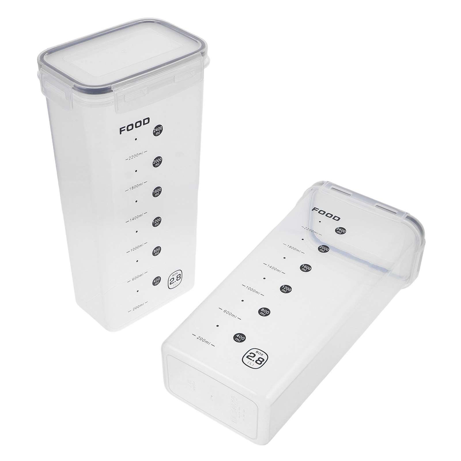 2 Potes Transparentes Hermétic - Food Storage Jars Plastic avaliação e preço