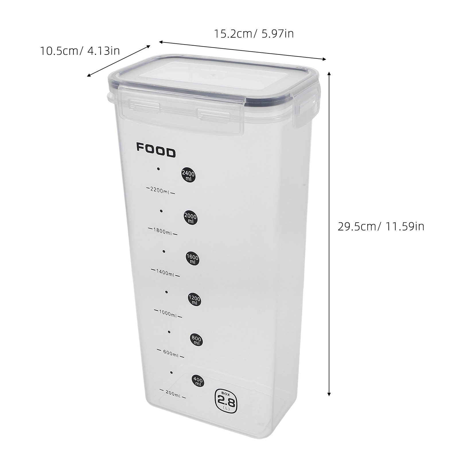 2 Potes Transparentes Hermétic - Food Storage Jars Plastic avaliação e preço